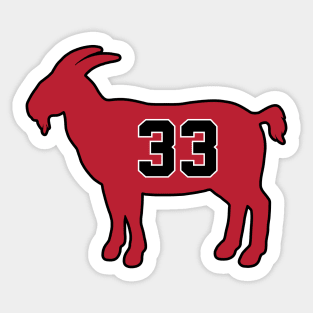 Scottie Pippen Chicago Goat Qiangy Sticker
